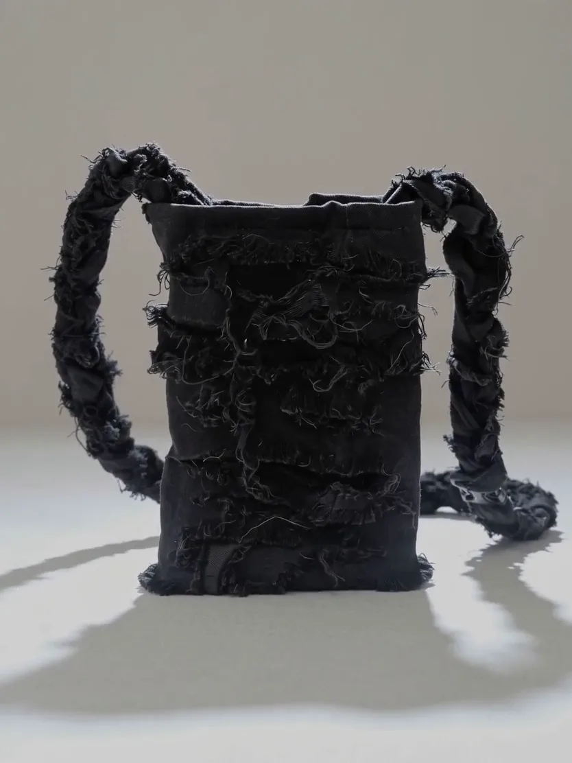 Frayed Denim Bag, concept, handmade accessories